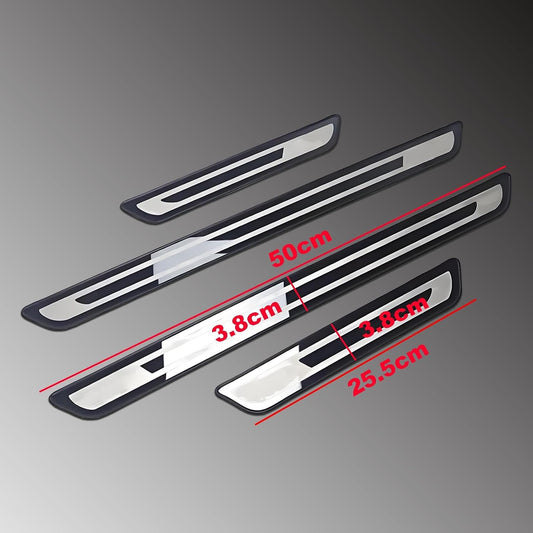 4PCS Door Sill Protector for 2016-2024 2025 Cadillac XT5, Stainless Steel Front and Rear Door Car PedalKick Protection Car Door Sill Scuff Plate Guard Sills,Black