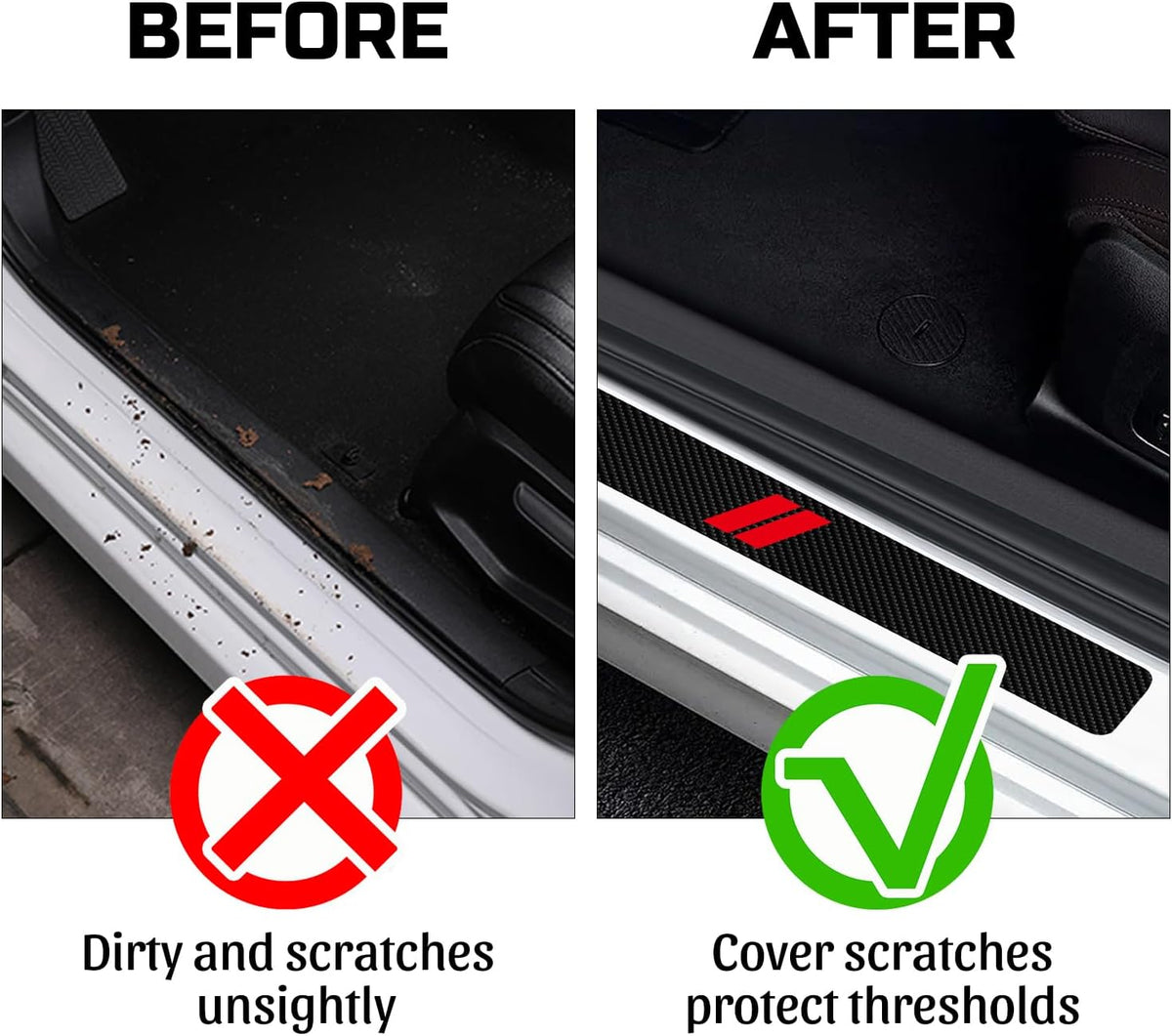Car Door Sill Protector Fits for Dodge Charger Challenger Durango