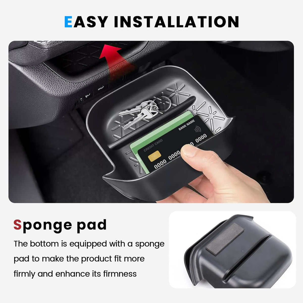 4PCS Center Console Organizer for 2019-2025 Toyota RAV4 Accessories