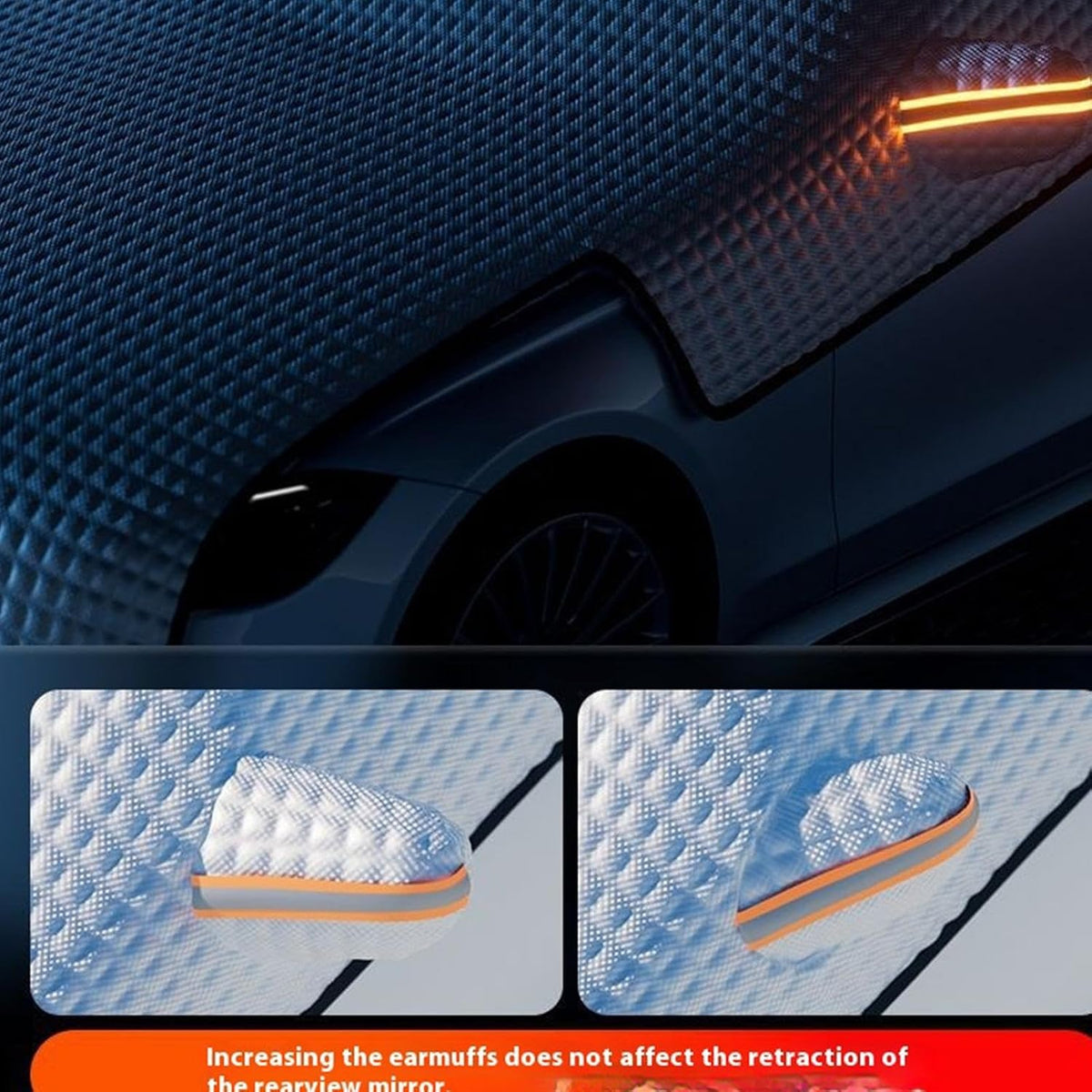 Windshield Cover – ice Snow All‑Season Protection Portable Foldable practic