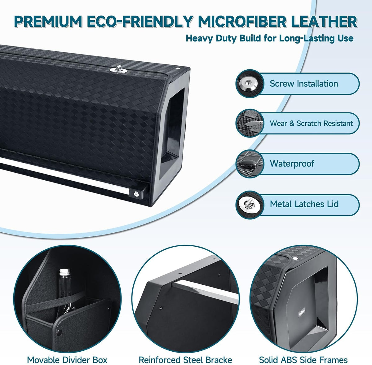 SUV Trunk Organizers and Storage, Waterproof Sturdy Trunk Organizer for Car