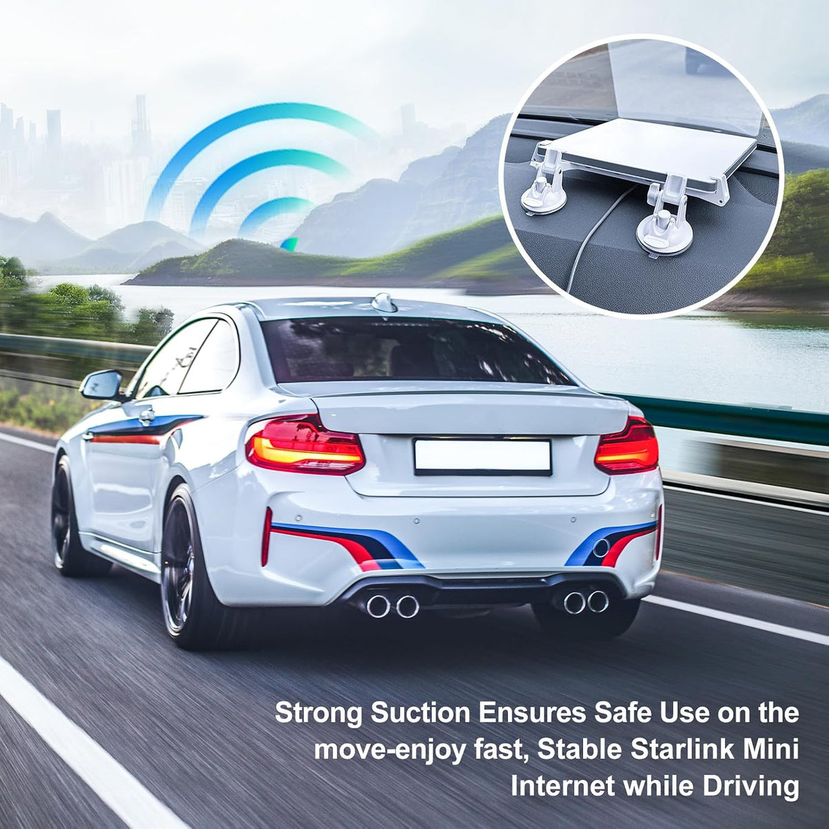 FONKEN for Starlink Mini Car Mount for Dashboard, Starlink Mini Dash Mount