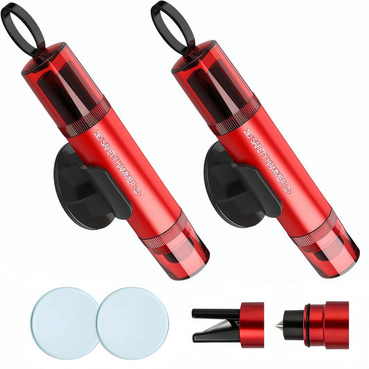 2-in-1 Window Breaker Seatbelt Cutter & Car Emergency Escape Tool