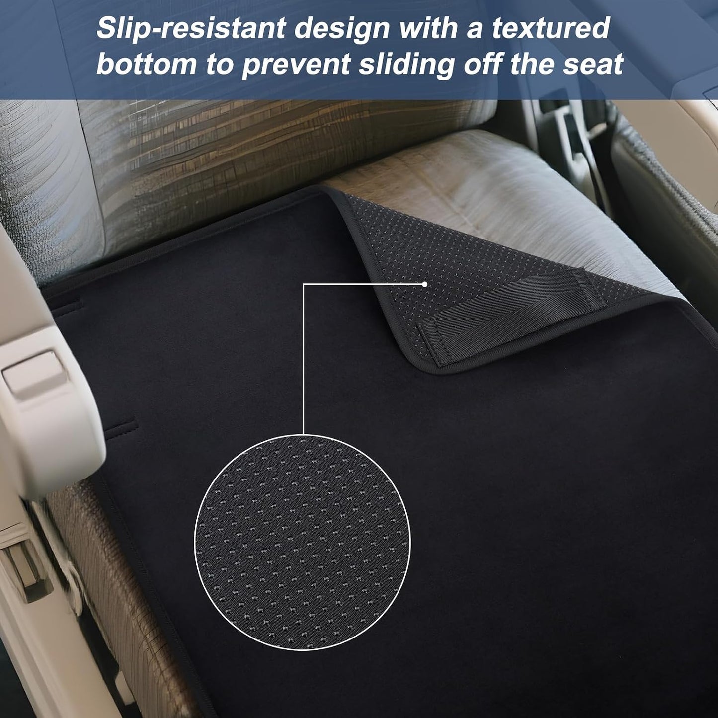 Toddler Airplane Bed | Kids Airplane seat Extender | Easy to Install for ariplane, Train, Cars | Kids Airplane Travel Essentials | Foot Rest Cushion (with Foot Pads)