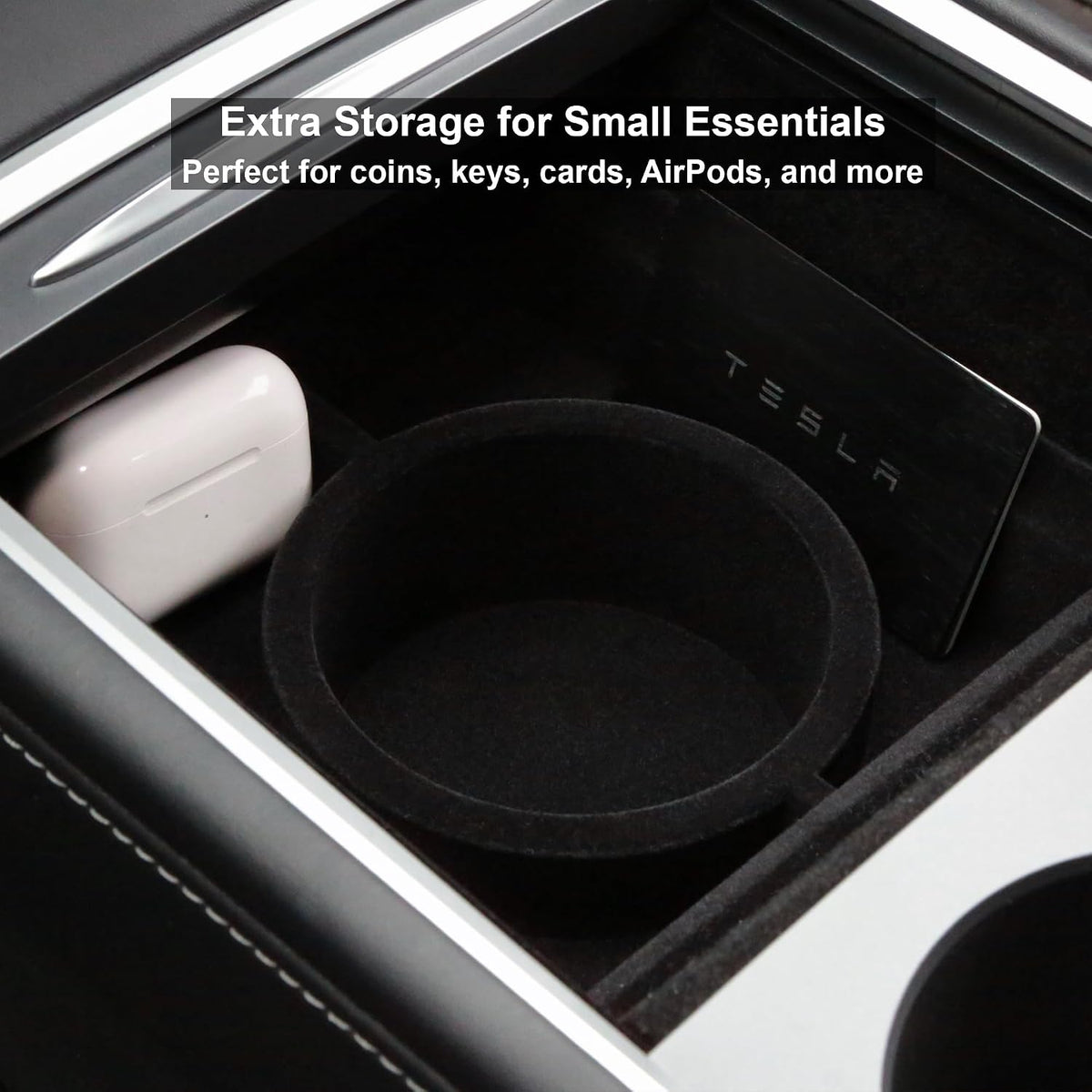 Gen 1 Cup Holder Insert for Tesla Y & 3 Fits 26–32 oz Bottles
