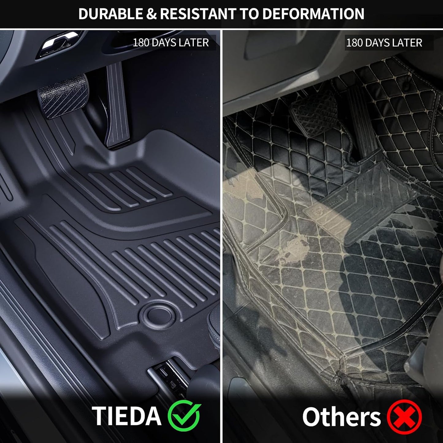 TPE Floor Mats & Cargo Liner for Mazda CX-30 2020-2026 All-Weather Protection | Full Coverage | Odorless Car Mats & Trunk Tray Custom Fit Set Accessories - Black