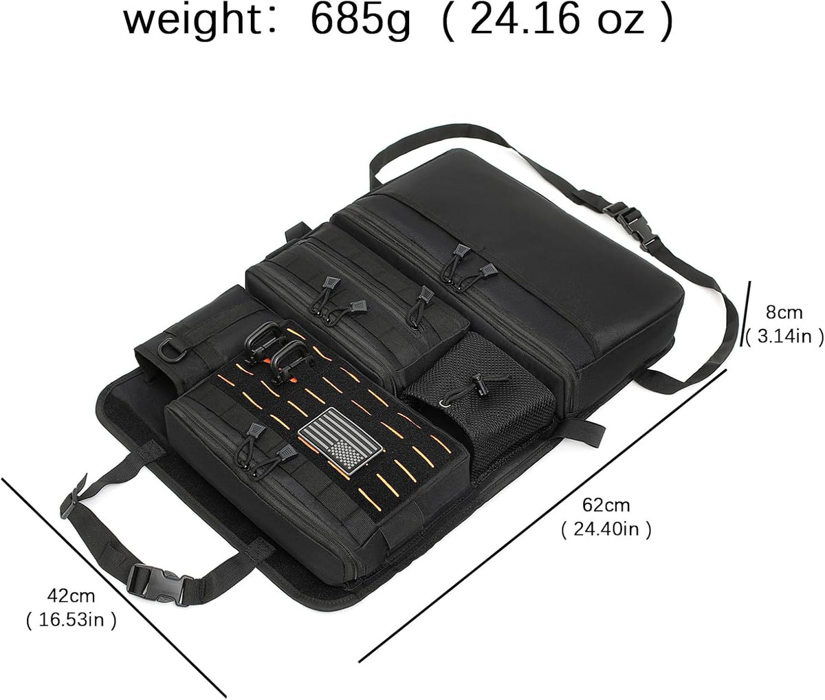 Upgraded One-Piece Universal Car Seat Back Organizer with Multiple Pockets