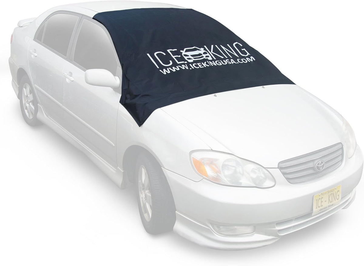 Magnetic Windshield Cover - Huge Size Fits Any Car, Truck, SUV, Van or Automobile - Keeps Ice & Snow Off Exterior Auto Snow Windshield Cover with Magnetic Edges