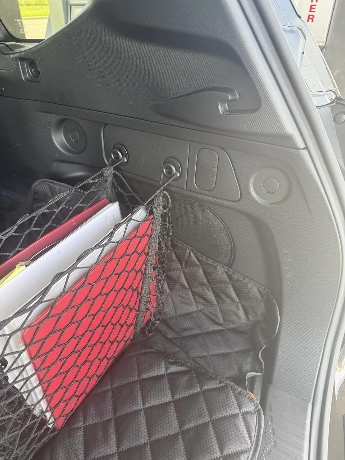 Trunk Organizer Cargo Net for Subaru Forester 1998–2026 – 3 Pockets Envelope Style Cargo Net for SUV Truck – Premium Mesh Elastic Car Trunk Organizer – Compatible with Forester