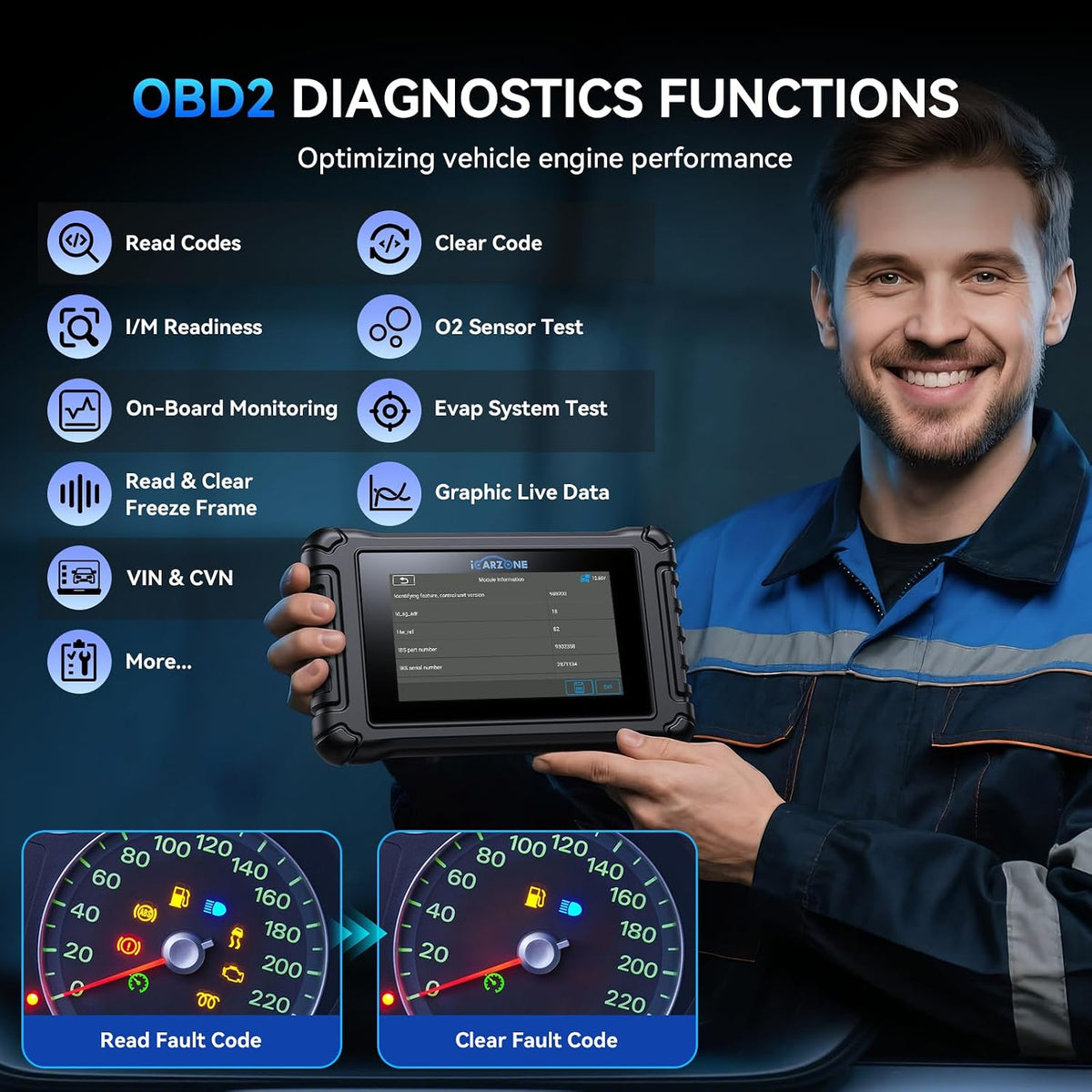UR800 Bidirectional Scan Tool for Most Cars Full System Diagnostic Scan Tool 50 Resets All Active Test Car OBD2 Scanner TCM/ECM/Crank Relearn CAN FD AutoVIN 4-in-1 PIDs ECU Coding Free Update