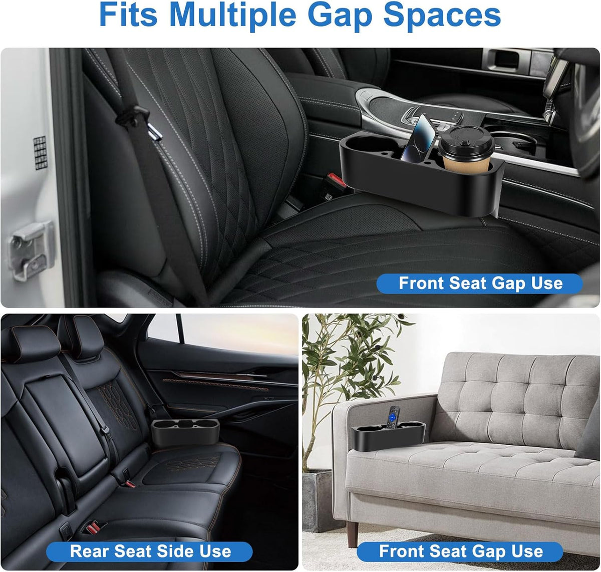 EEEKit Extra Cup Holder for Car: Seat Wedge Car Cup Holder Organizer