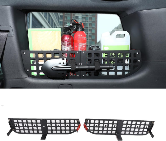 Trunk Side Window Molle Panels Compatible with Toyota Land Cruiser Prado 250 J250 LC250 2024 2025 2026 Rear Window Left Right Side Storage Rack Bracket Organizer Accessories