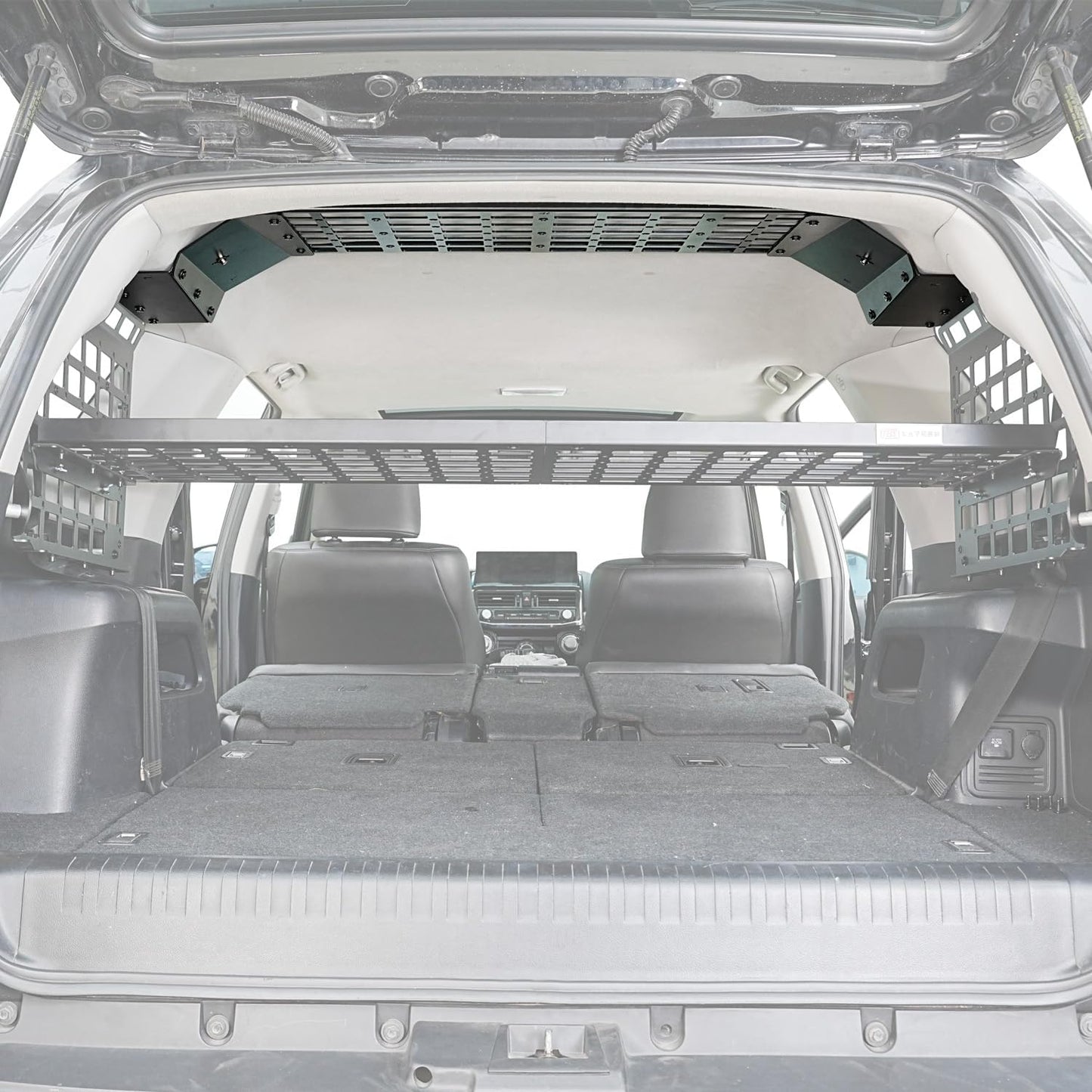 HIGH FLYING for Toyota 4Runner 2010-2024 Modular Storage Roof Overhead Molle Panel System Shelf Rack Trunk Organizer Car Accessories Aluminum (Installation requires Side Panels)