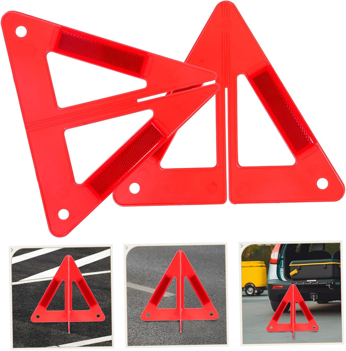 Emergency Triangle Reflective PVC Folding Roadside Warning Sign