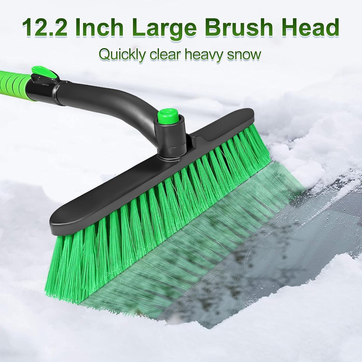 SEAAES 44 Inch Ice Scraper and Snow Brush for SUV Windshield Window