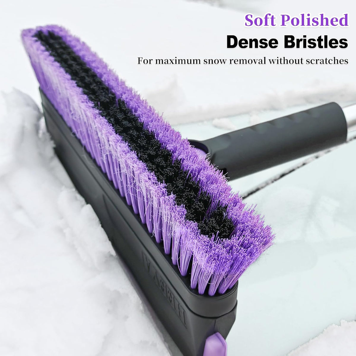 HEEYA 56 Inch Truck Snow Brush and Ice Scraper, Heavy Duty Snow Broom