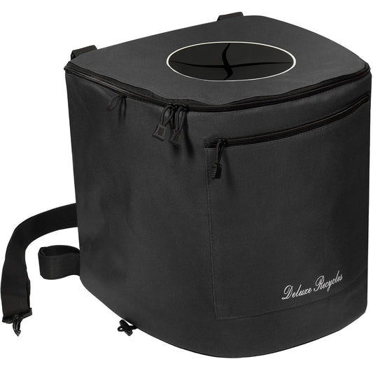 Collapsible Trash Can for Boating and Camping | Large, Durable, and Portable with Inner Bin - 8 Gallons - (Black)