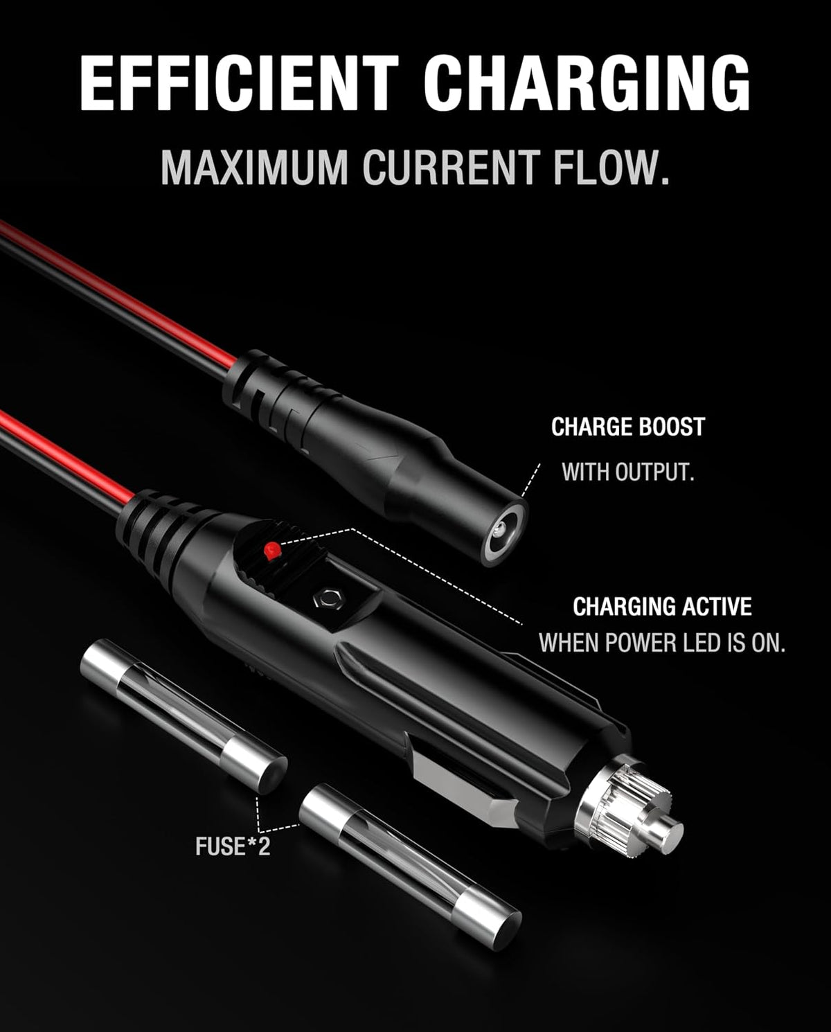 56W 14V 4A DC Car Charger Compatible with NOCO(GB70/GB150/GB250+/GB251+/GB500/GB500+) Genius Series XGC4 Jump Starters, UltraSafe Lithium Battery Charging Cord, Vehicle Power Adapter, Charger Cable