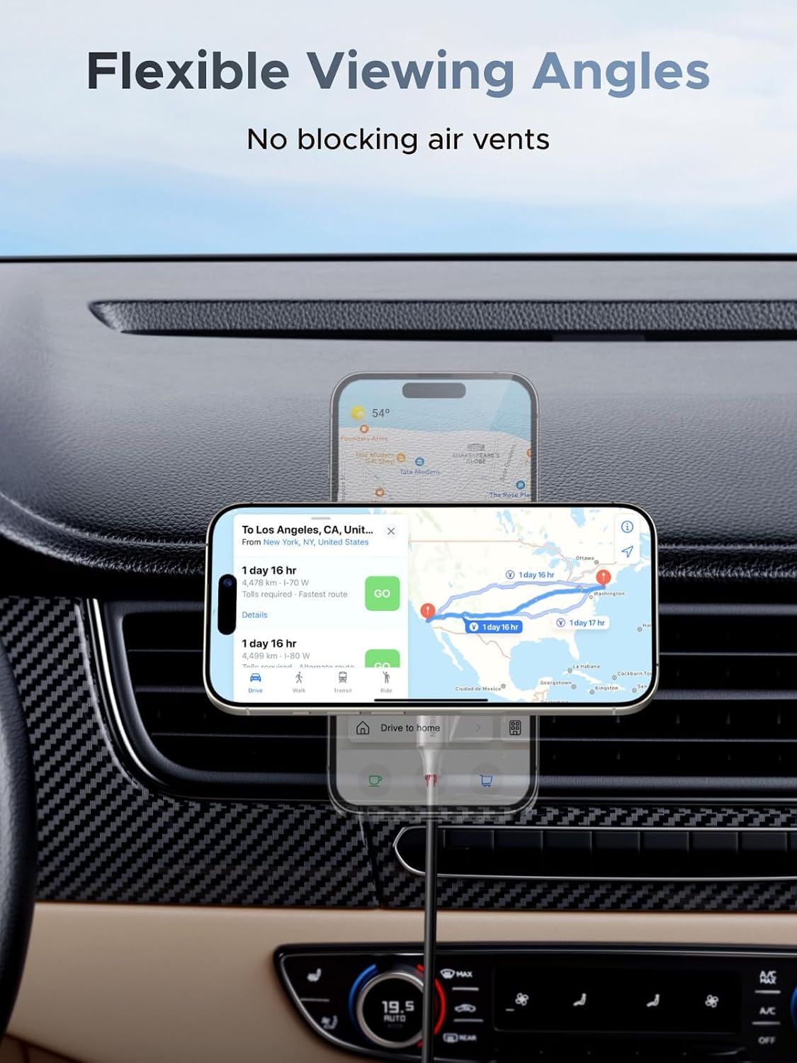 UGREEN MagSafe Compatible Wireless Car Charger