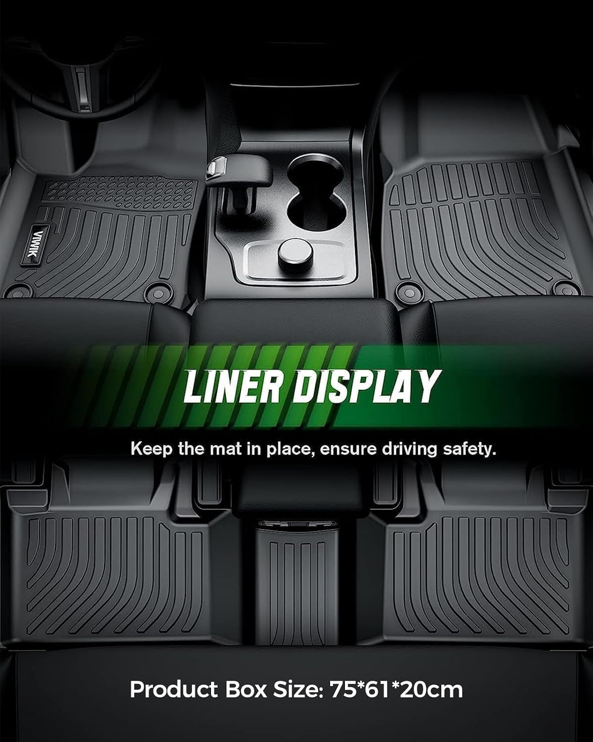 VIWIK Floor Mats Fit for Nissan Pathfinder 7 Seat 2013-2020
