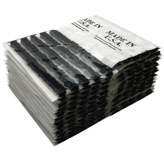 120 Insert Black 4" Tire Repair Strings - Self Vulcanizing Tire Plug String Inserts - Made in USA