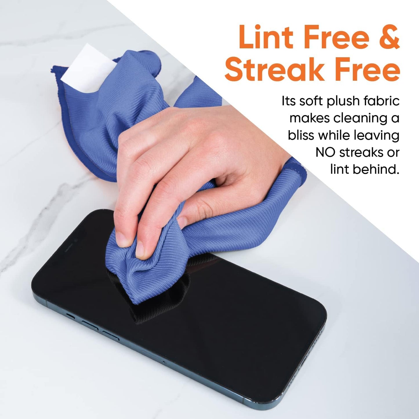 Superio Microfiber Window Cleaning Cloth, Mirror & Glass Miracle Cloth Lint & Streak Free, Washable, Large Eco-Friendly for Cars, Tv Screens, Glasses, Cleans with Plain Water (14x16), 8 Pack