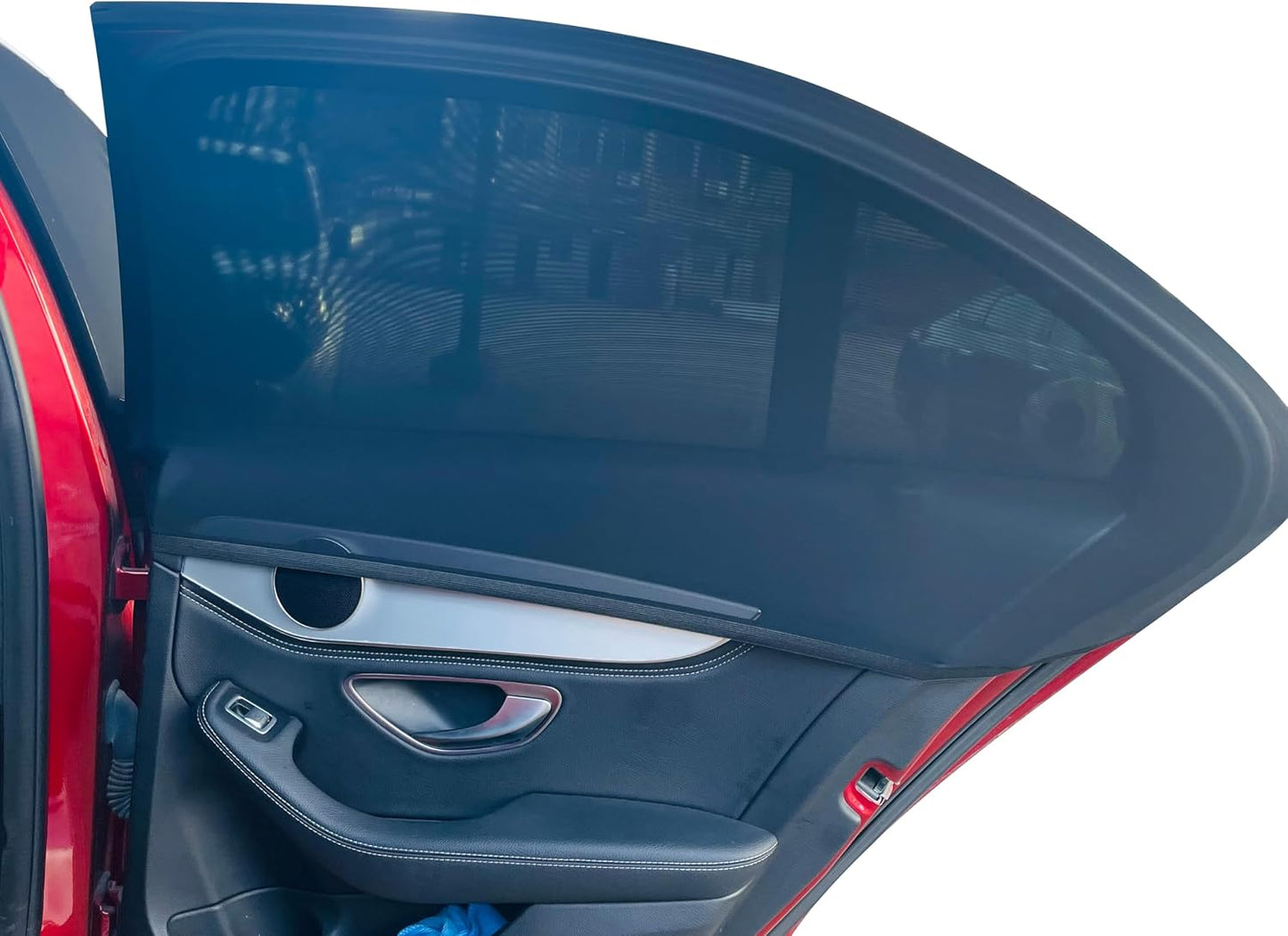 2Pack car Side Window sunshades,Premium Rear Privacy Screens for Sedans,Double Layer Breathable Elastic Spandex mesh,Bug Insect Protection,Outdoor Camping Travel Essential(Max43.5 * 30.5")