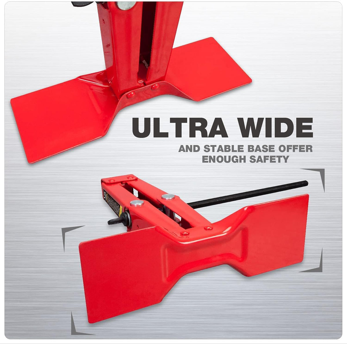 BIG RED Scissor Car Jack, 1.5 Ton (3000lbs) Steel Scissor Lift Jack Car Kit