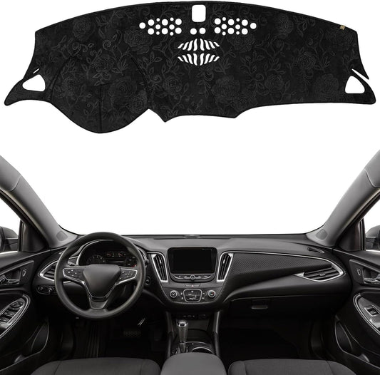 Dashboard Cover Dash Mat Fit for Chevy Malibu 2023-2016 (Without HUD Models),Car Dash Board Mat Anti-Glare Carpet,Non-Slip Pad Sunshield Protector (Flannel)
