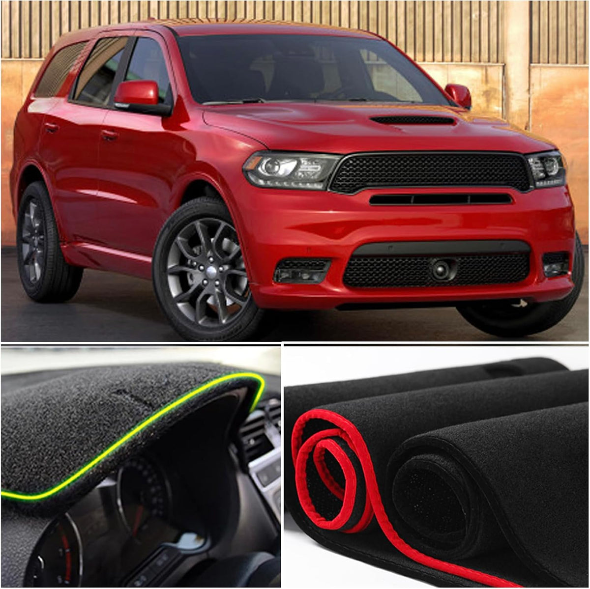Dashboard Mat Cover Pad - Compatible with Dodge Durango SXT Limited GT R/T Citadel (2011-2020) | Custom Fit Dash Mat | Anti-Glare & UV Dash Protector | Interior Dashboard Protection Pad