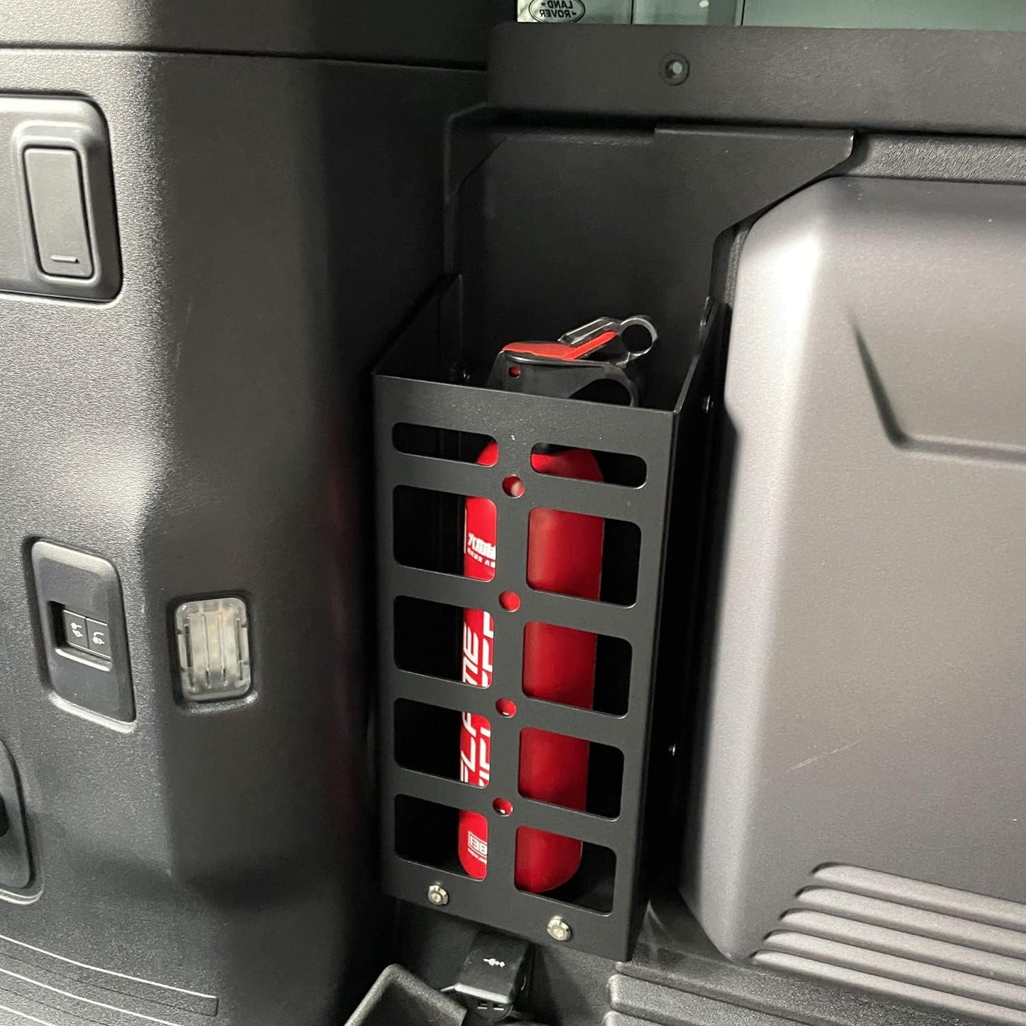 HIGH FLYING for Land Rover Defender 4dr 2020-2025 Car Accessories Modular Storage Trunk Organizer L+R Molle Storage Boxes*2 Luggage Carrier Aluminum Alloy (NOT Fit Third Row with Cupholder)