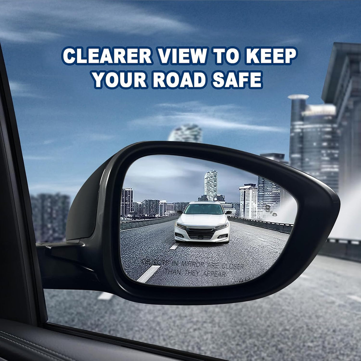 Right Passenger side Mirror Fits 2018-2022 Honda Accord LX, Sport With Power Glass, Heated, Blind Spot Detection and Manual Folding Match to Crystal Black Pearl Replace HO1321329 (7Pins)