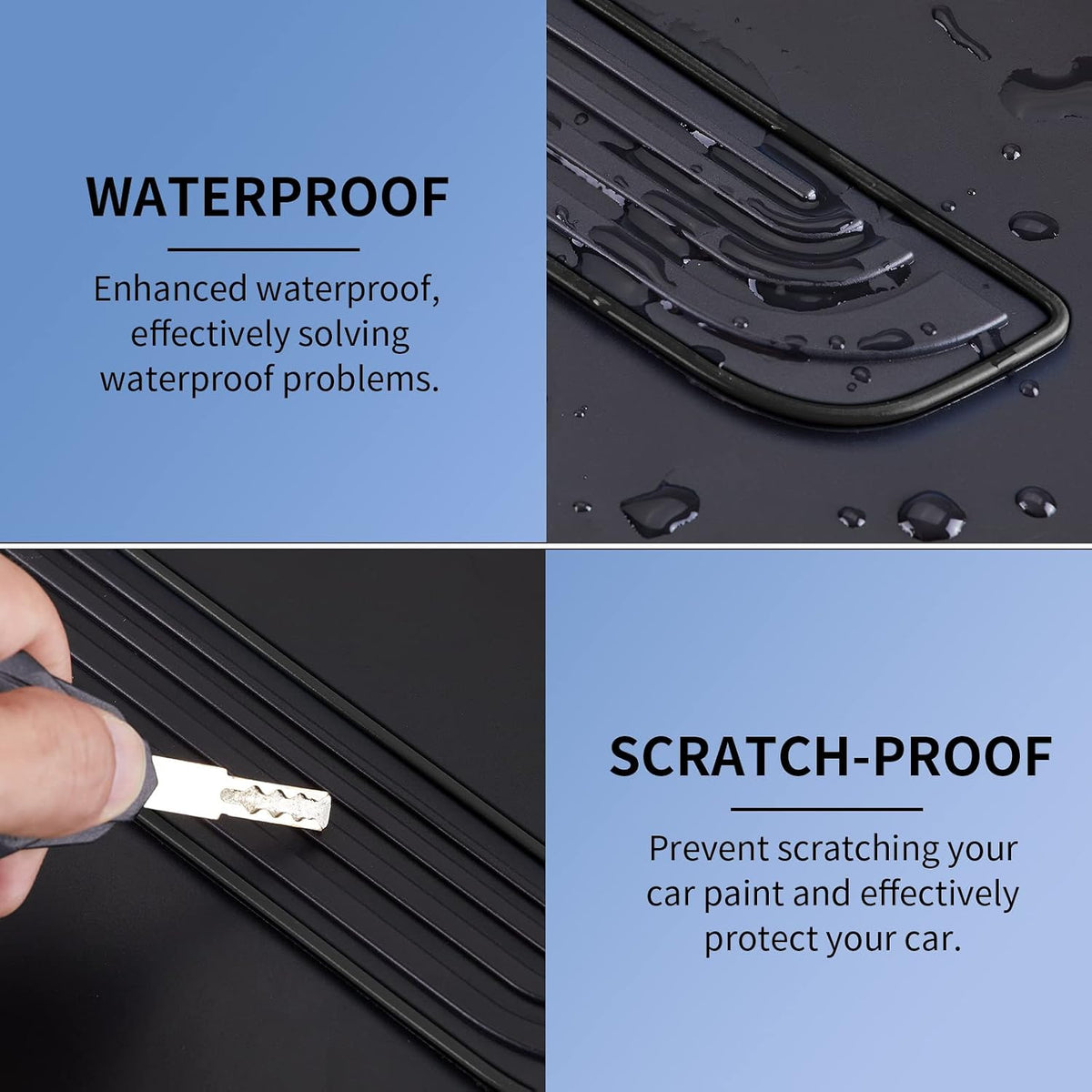 4pcs/Set Car Door Sill Plate Protectors - Black Soft Rubber Front/Rear Door Sill Scuff Plate Guard, Door Pedal Protector Stickers fit for Honda Civic (red)