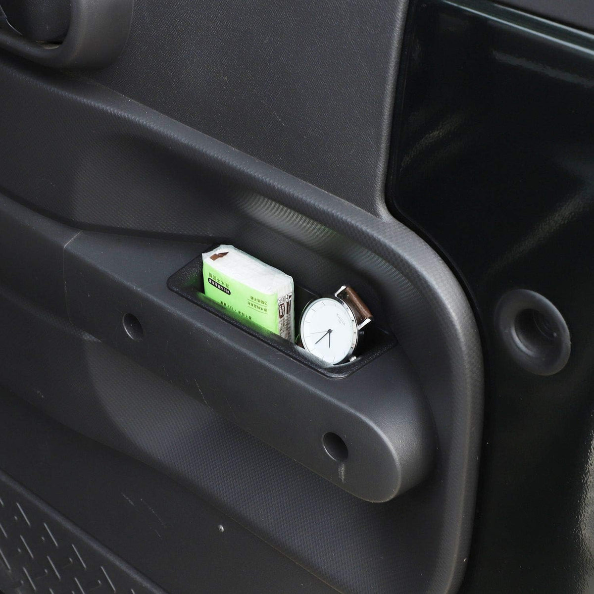 JeCar Door Handle Storage Tray Organizer for 2007-2010 Jeep Wrangler JK JKU