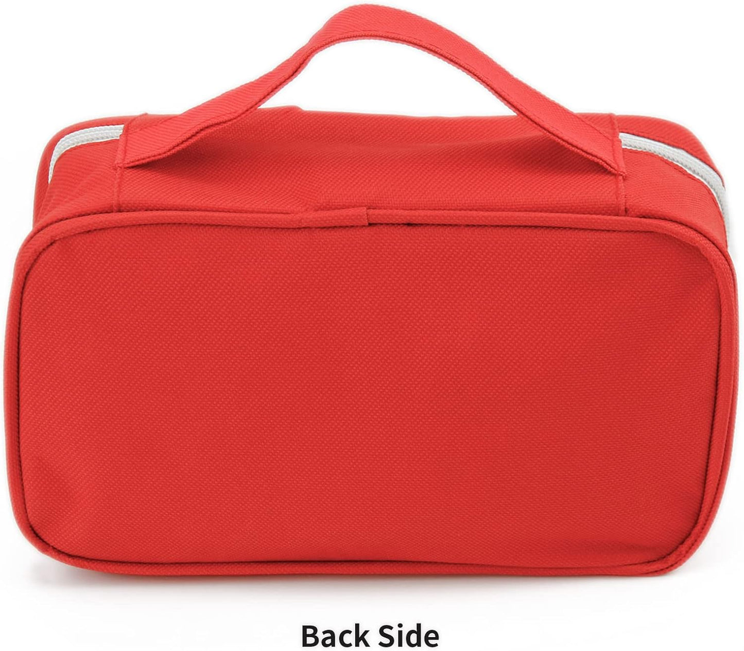 TOPASION Portable Empty First Aid Kit Bag, Travel Medicine Pouch, Small Medical Bag (2 Pieces Red)