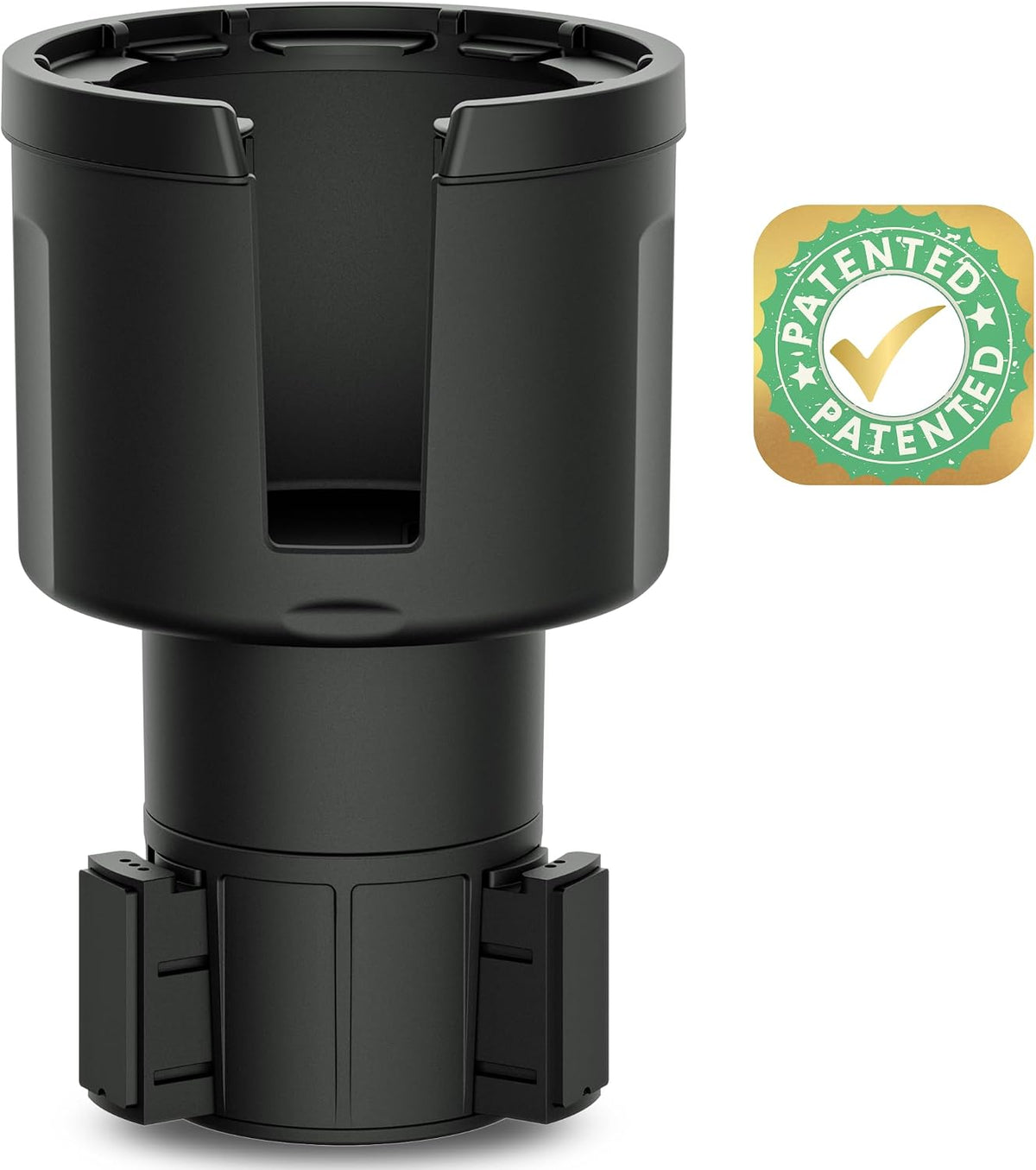 Swigzy Car Cup Holder Expander, Water Bottle Adapter Extender Insert, Black