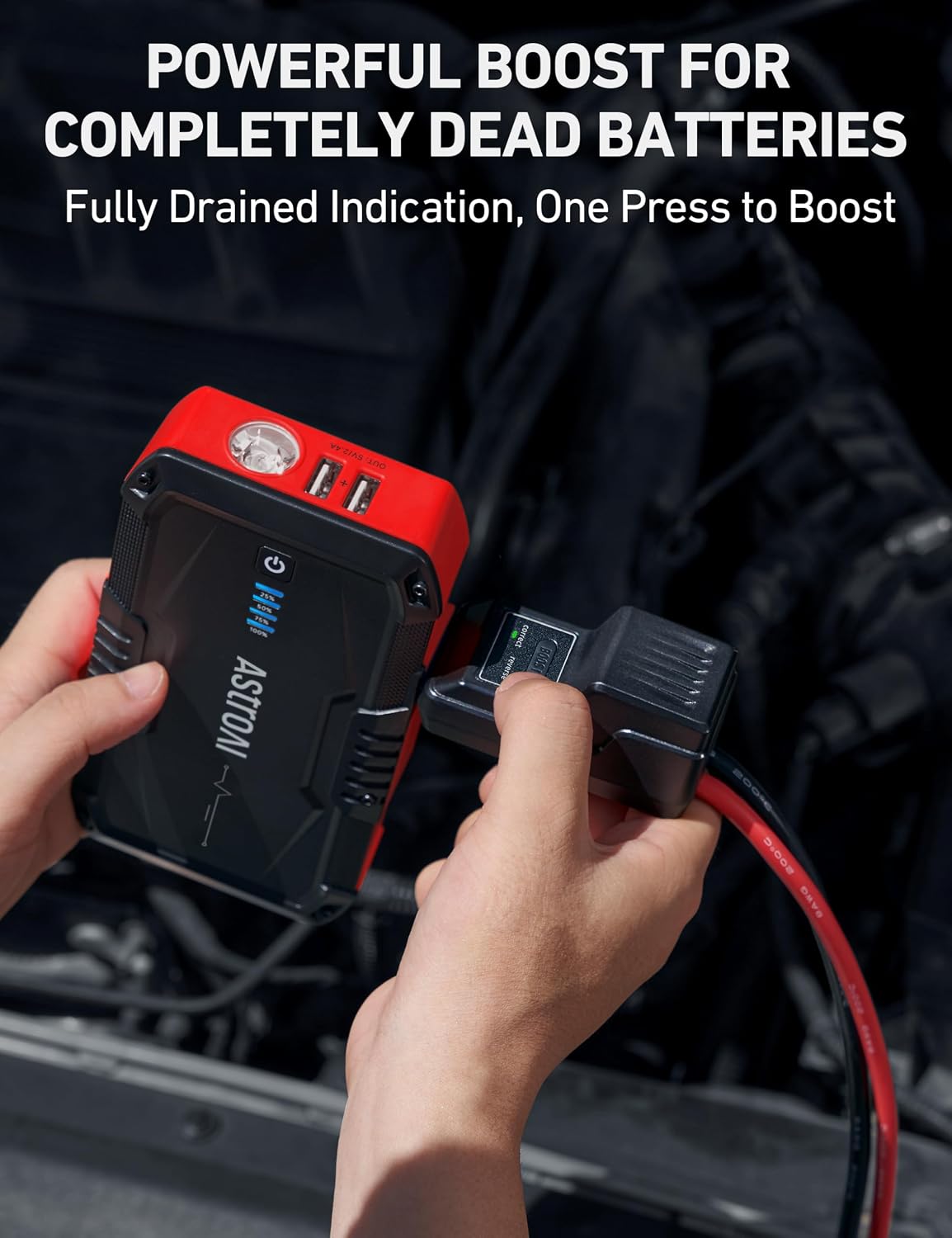AstroAI S8 Car Battery Jump Starter 1500A – Portable 12V Lithium Jump Box