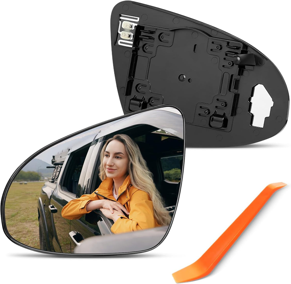 For 2012-2017 Toyota Camry Passenger Side Mirror with Blind Spot