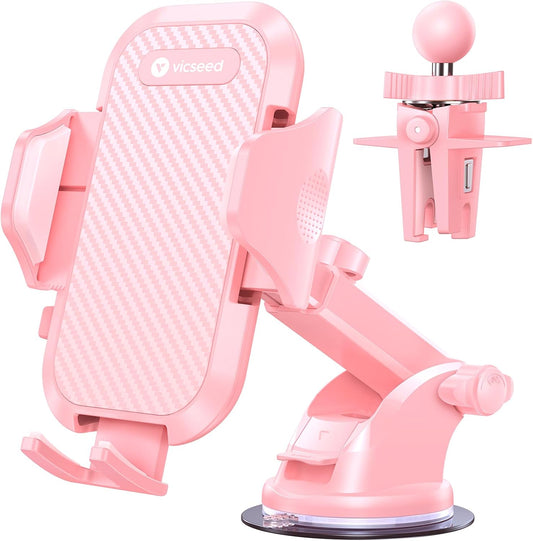VICSEED Stable Car Phone Holder [Upgraded Strongest Suction, Won't Break]