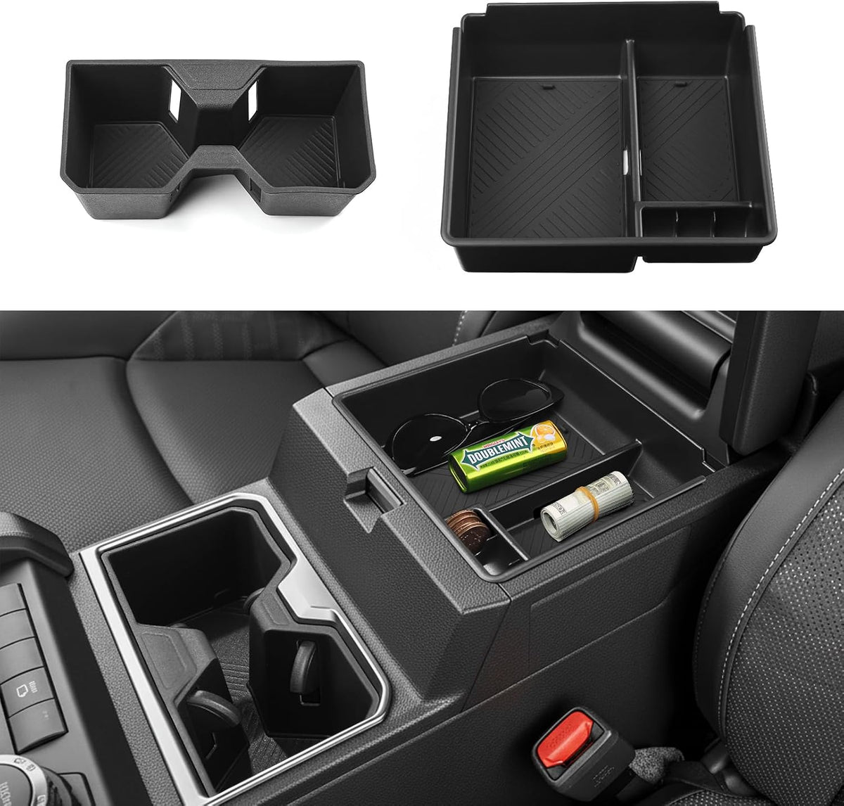 for 2025 2026 Toyota 4Runner Cup Holder Armrest Storage Box
