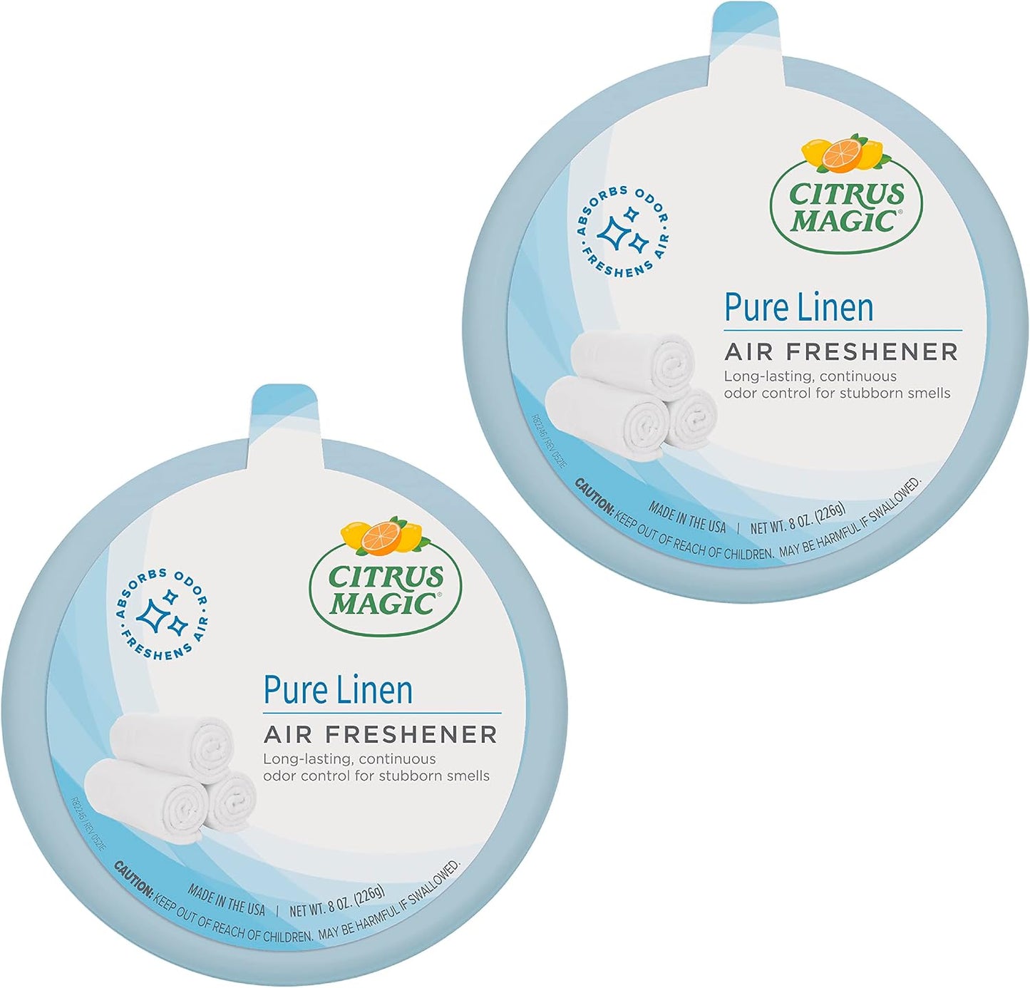 Citrus Magic 2-Pack Solid Air Freshener, 8-Ounce, Citrus