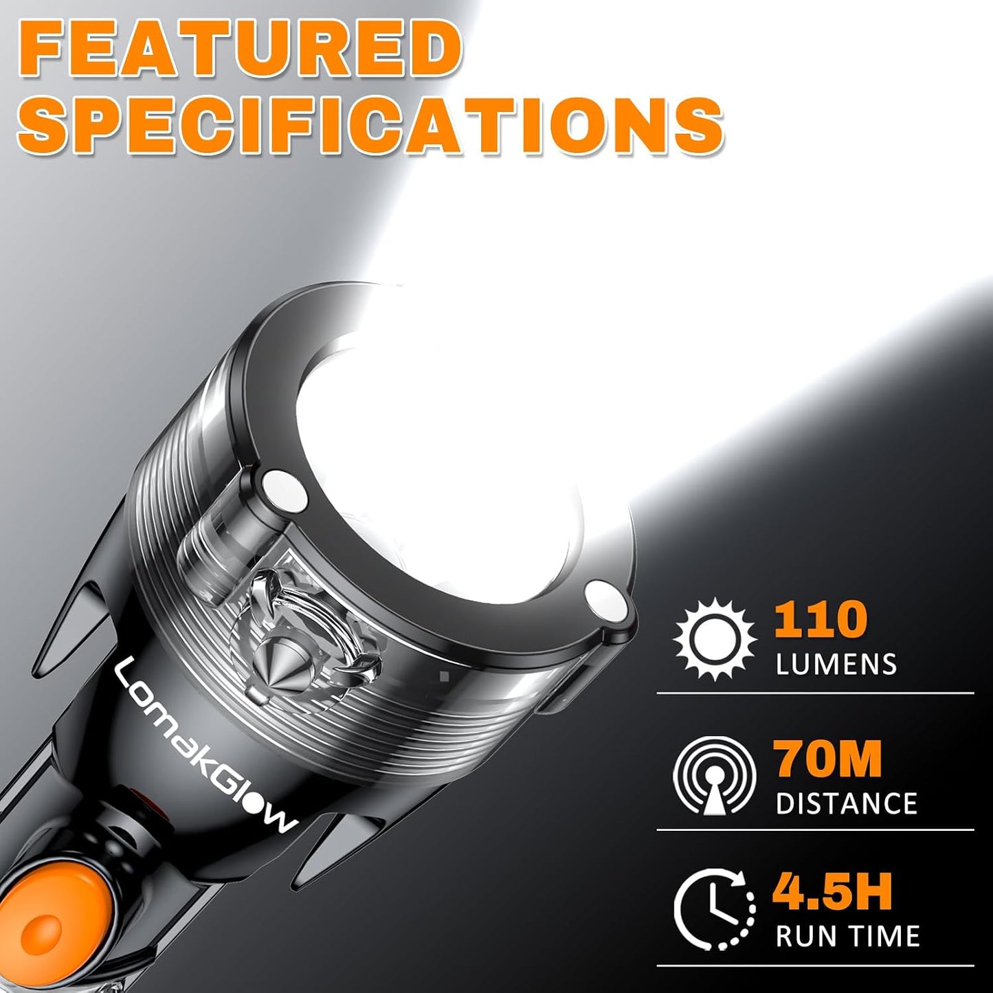Multifunctional Car Safety Flashlight - Emergency Escape Tool with Window Breaker, Seatbelt Cutter, 3 Light Modes & Magnetic Base for Roadside Safety, Camping & Home Use