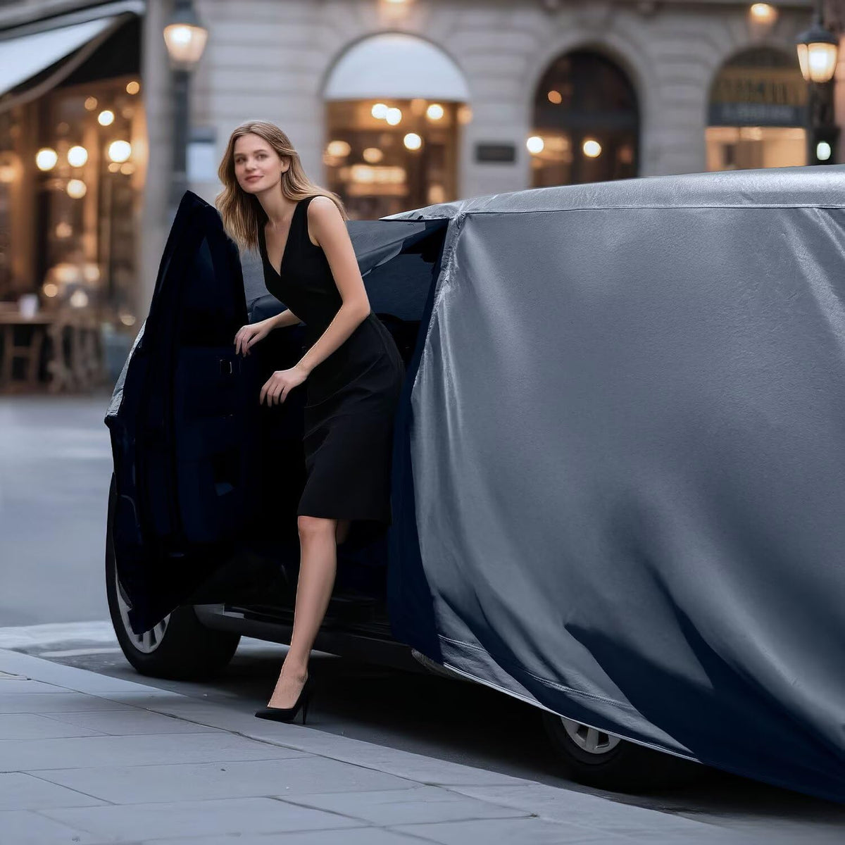 Ford F-150 Truck Cover Custom Fit 2008-2025 SuperCrew Cab Short Bed(5.5'-6.5') with Door Zipper, 12 Layer Pickup Truck Cover Waterproof All Weather, Car Tarp for Wind Dust Sun etc Protection.