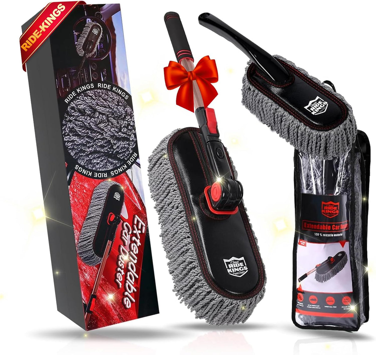 Car Duster Kit, Microfiber, 3 Pcs