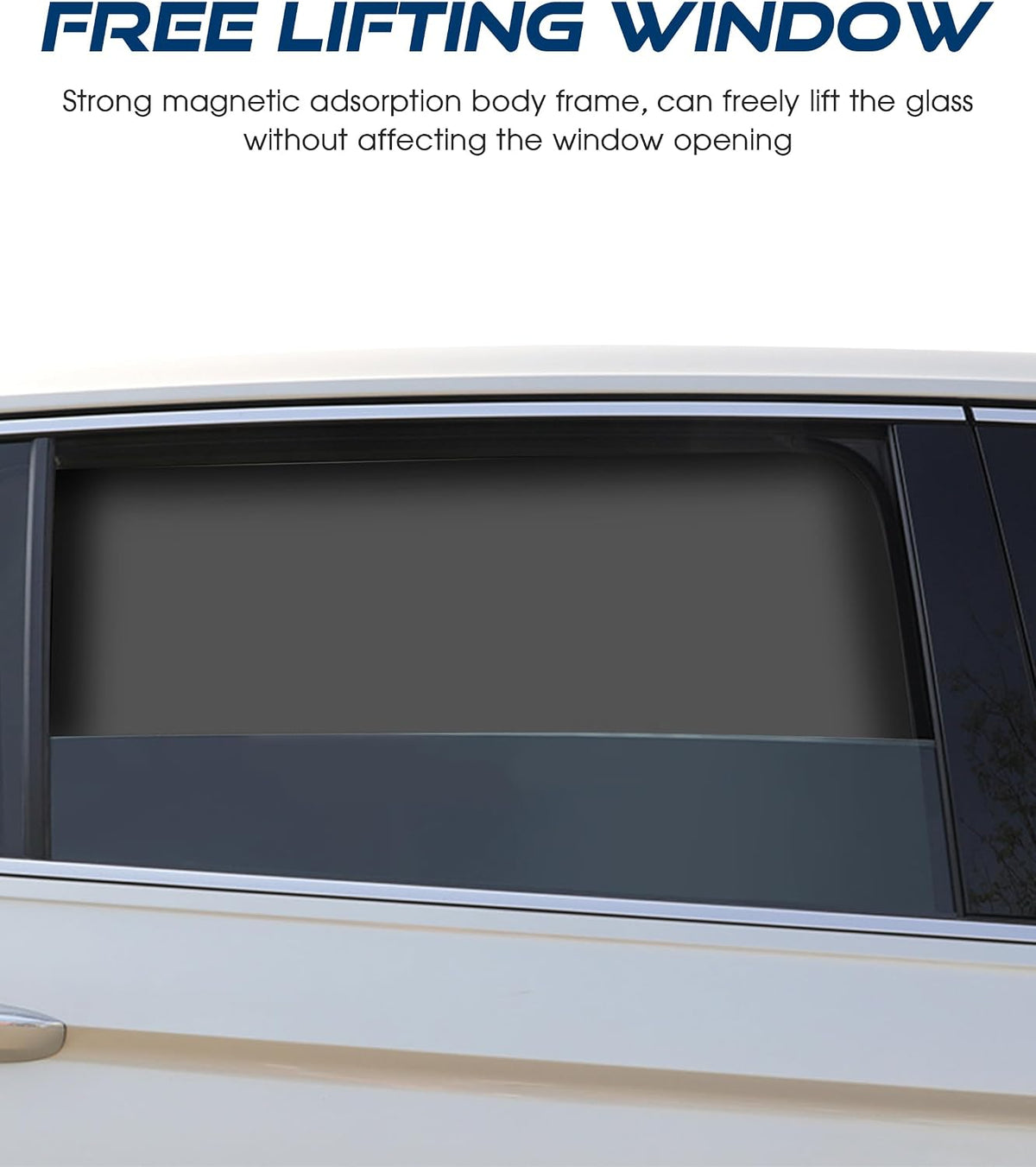 Car Sun Shade,Car Accessories Universal Magnetic Side Window Sun Shade,Black Out Window Cover,Protects Privacy,Reflects Sunlight,Automotive Windows Sunshades (Black, Front+Rear)