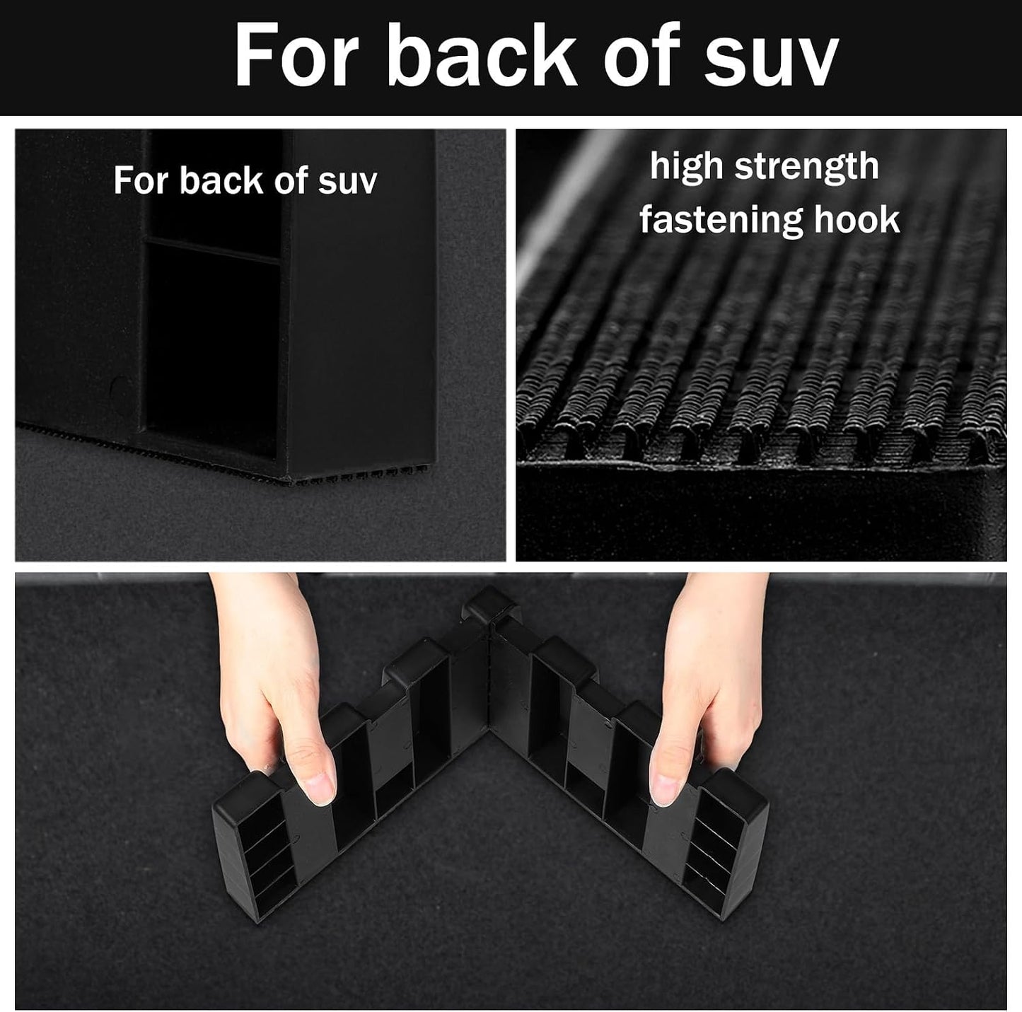 12 Pack Car Trunk Organizer Blocks for Back of SUV Multipurpose Car Storage Organizer Blocks Trunk Divider Available to Wool Carpet for Truck SUV Van Cargo