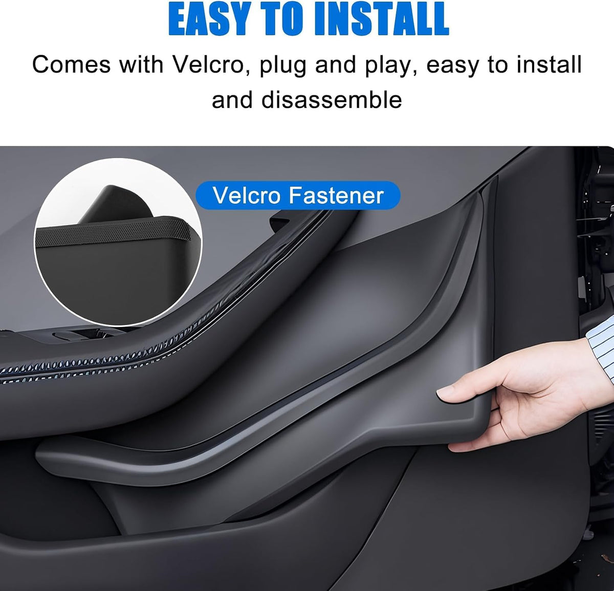 PSLER Front & Rear Door Pocket Liners for 2025 2026 Tesla Model Y Juniper