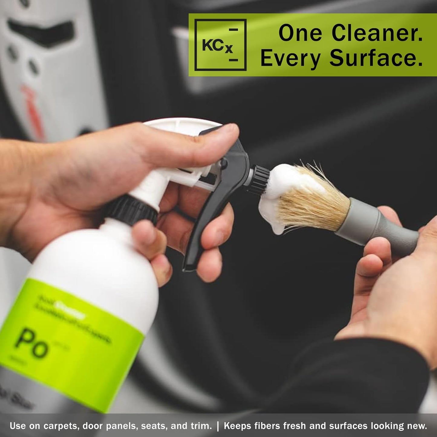 KOCHCHEMIE Pol Star - Vehicle Leather & Suede Cleaner; Effective Natural Vehicle Cleaner with Protection Formula; Cleans and Protects Cars Without Leaving Water Marks (1 Liter)