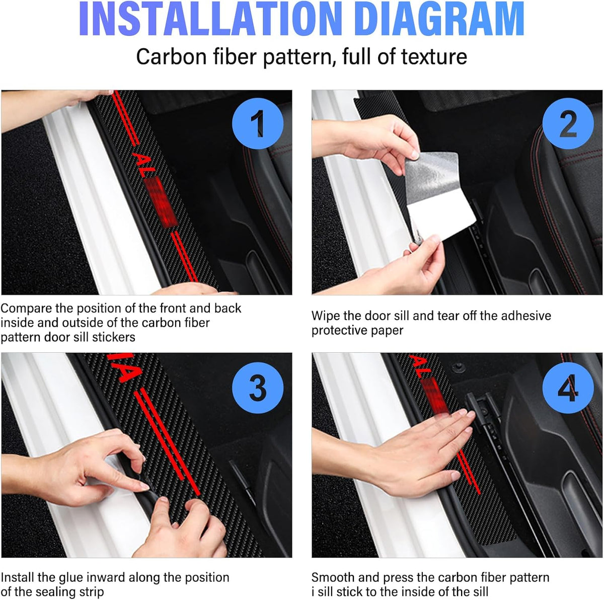 Car Door Sill Protector Fits for Altima Accessories
