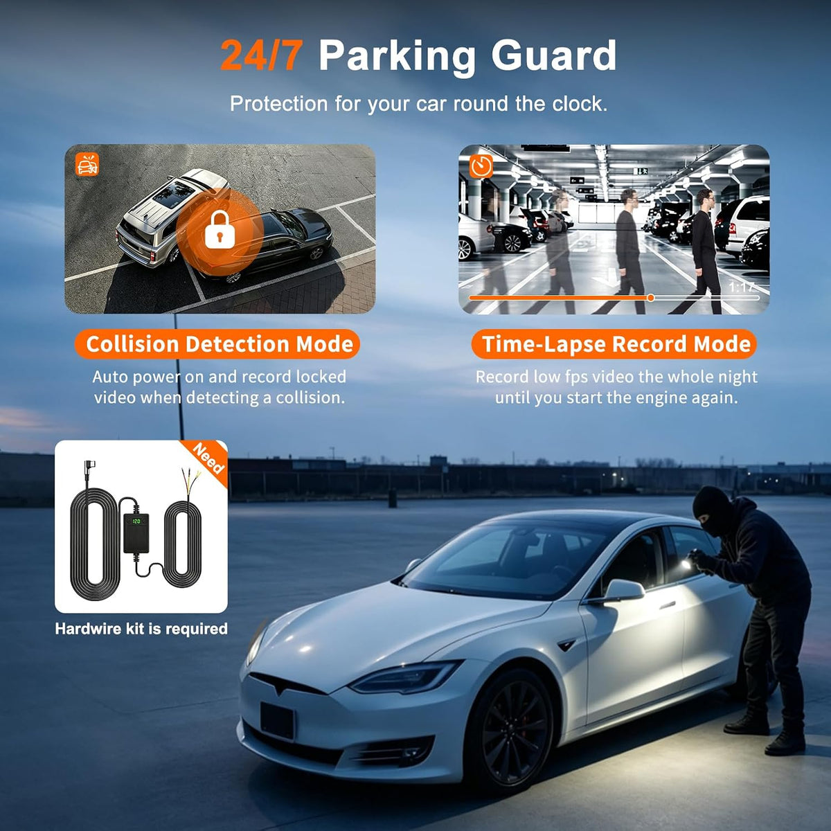 4 Channel Dash Cam, 360 Dash Camera for Cars, 2K Front + 1080P Rear/Left/Right Camera, Built-in WiFi, APP Control，G-Sensor, Super Night Vision, 24/7 Recording Parking Mode Monitor, Free 32G SD Card